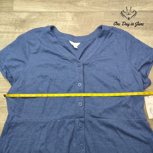 Liz Claiborne Plus Size Button Front Short Sleeve Dress Size 3X - Picture 5 of 7